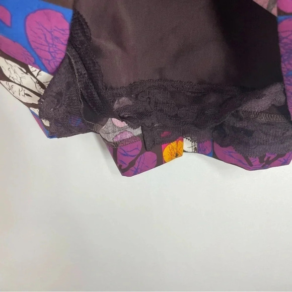 Trina Turk Retro Halter Style Brown Floral Mini Dress - Picture 3 of 7